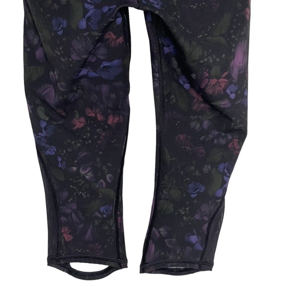 Lululemon Train Times Crop 17" Leggings in Frozen Flourish Multi Black Size 4 - Picture 7 of 8